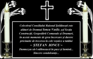 Mesaj de condoleanțe