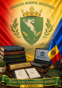 Mesajul Președintei raionului Șoldănești cu prilejul Zilei funcționarului public