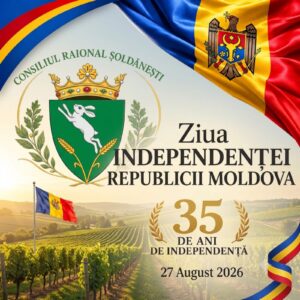 35 de ani de libertate: Șoldăneștiul a marcat Ziua Independenței Republicii Moldova