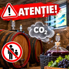 ATENȚIE LA INTOXICAREA CU DIOXID DE CARBON ÎN PERIOADA FERMENTĂRII VINULUI